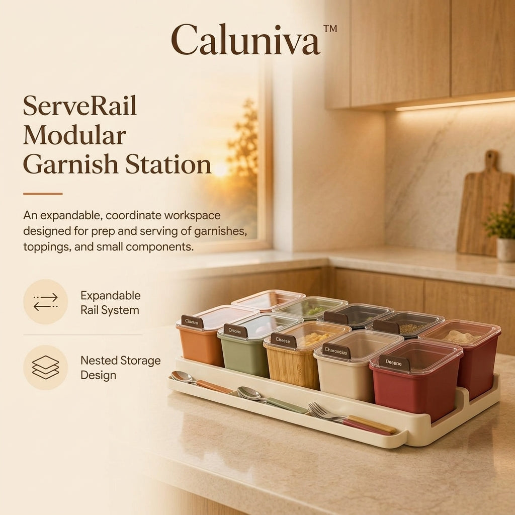 Caluniva™ ServeRail Modular Garnish Station