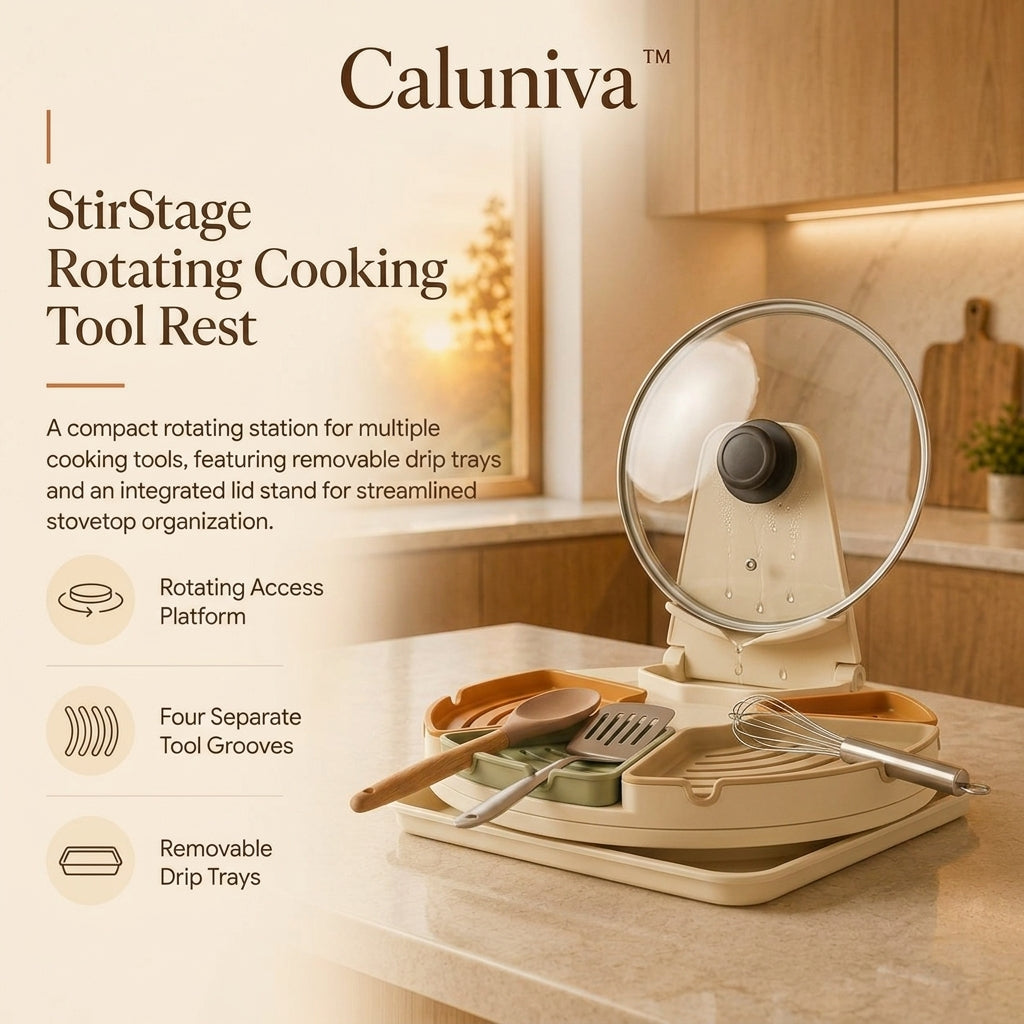 Caluniva™ StirStage Rotating Cooking Tool Rest